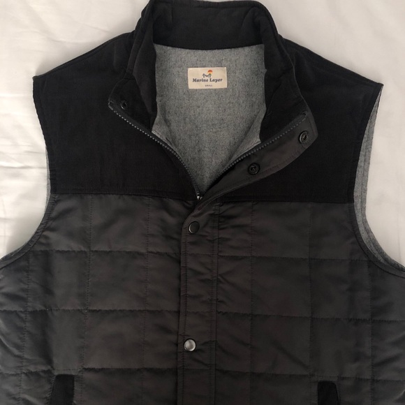 Marine Layer Corduroy Knowlton Quilted Vest Small - Picture 5 of 7